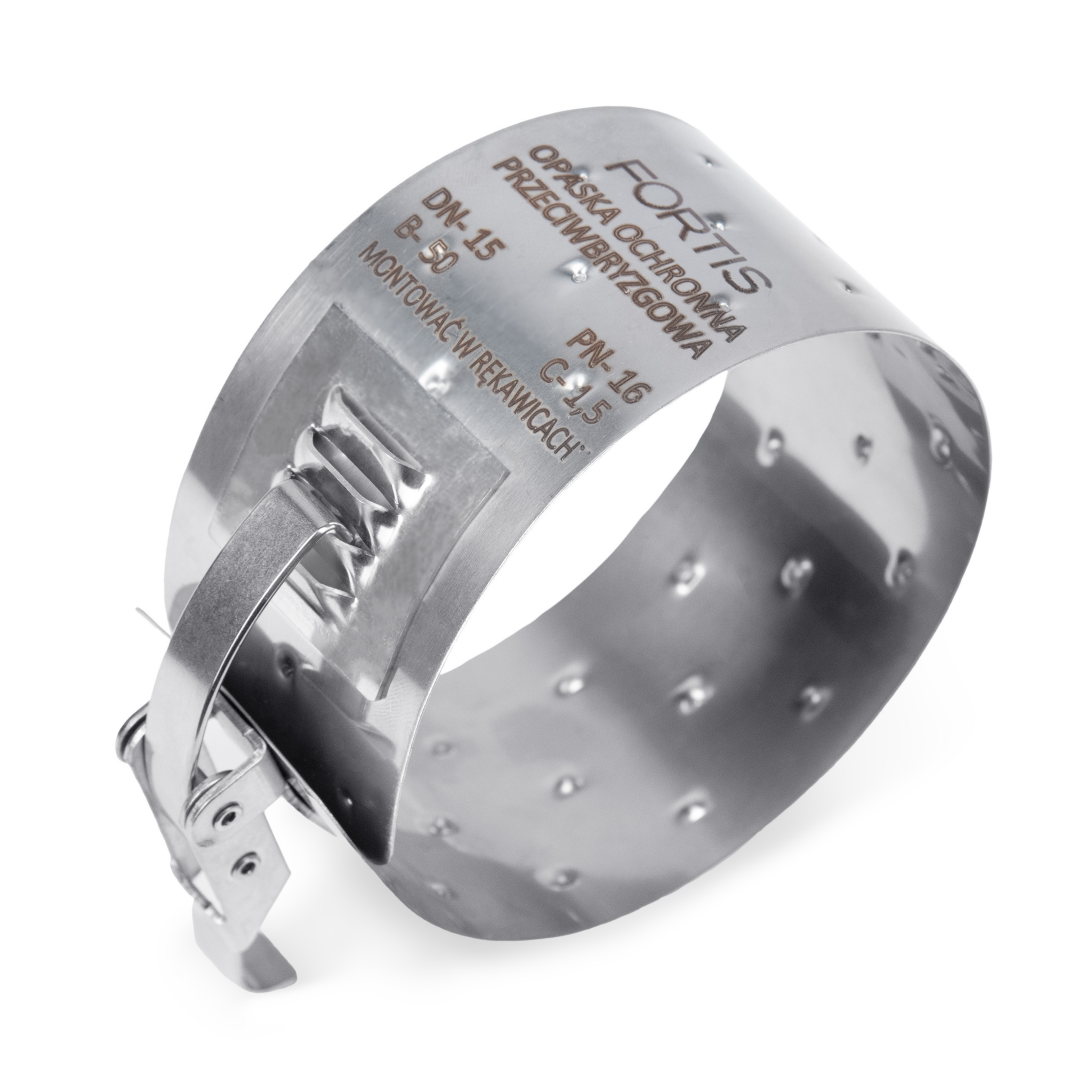 Metalowa opaska przeciwbryzgowa Fortis SS316 — widok 4